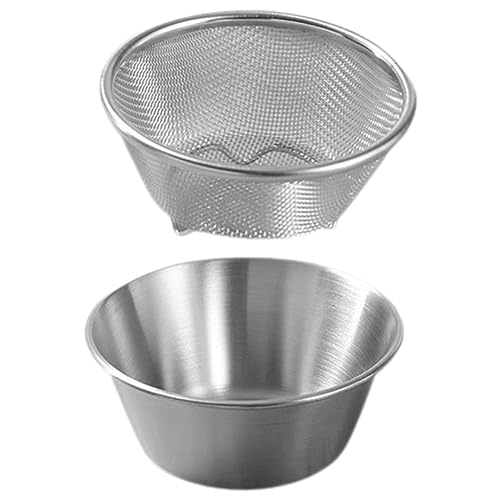 LAPYAPPE Edelstahl Reis Waschen Schüssel Set Küche Sieb Schüssel Obst Gemüse Waschen Korb von LAPYAPPE