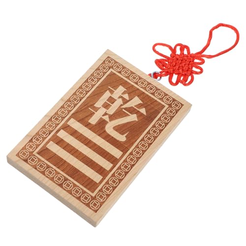 LAPYAPPE Chinesische Feng Shui Bagua Karte Aus Holz Traditionelles Ornament Zur Verbesserung des Wohnraums Glücksbringer Für Zuhause Und Büro Leicht Und Tragbar Für Anfänger von LAPYAPPE