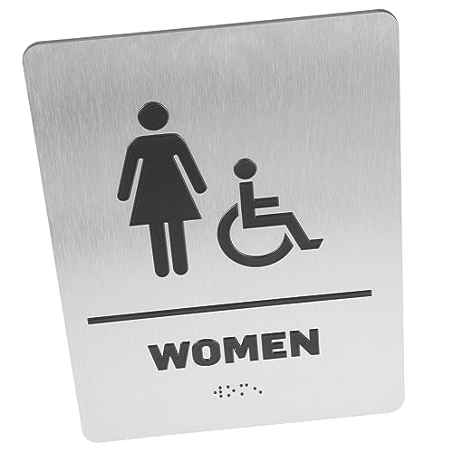 LAPYAPPE Frauen Wc Schild mit Braille Wand und Türschild für Damen für Unternehmen Cafés und Toiletten Einfache Installation Klare Kennzeichnung Frauen Toilette LAPYAPPE Frauen Wc Schild mit Braille Wand und Türschild für Damen für Unternehmen Cafés und Toiletten Einfache Installation Klare Kennzeichnung Frauen Toilette von LAPYAPPE