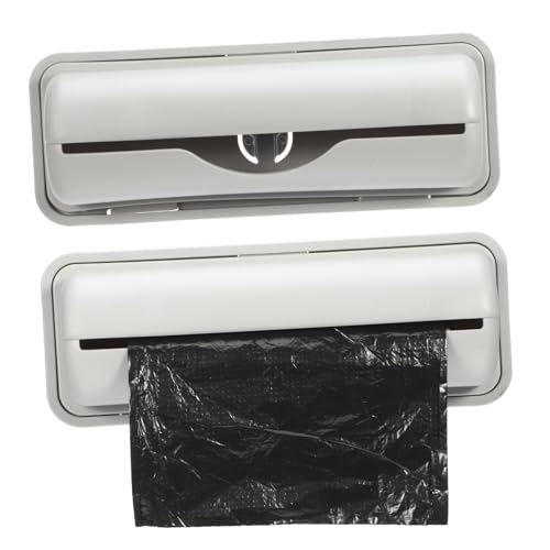 LAPYAPPE Garbage Bag Organizer mit Haken Wandmontierter Müllbeutelhalter Multifunktionale Aufbewahrungsbox für Küche Bad und Waschküche Platzsparender Abfallbeutelspender aus Robustem von LAPYAPPE