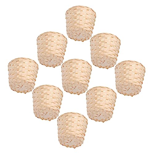 LAPYAPPE Handgefertigter 9 Stück Bambuskorb Geflochtener Aufbewahrungskorb Dekorativer Kleinigkeitenkorb für Schlafzimmer Badezimmer Küche mit Deckel LAPYAPPE Handgefertigter 9 Stück Bambuskorb Geflochtener Aufbewahrungskorb Dekorativer Kleinigkeitenkorb für Schlafzimmer Badezimmer Küche mit Deckel von LAPYAPPE
