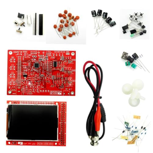 LAPYAPPE Handheld Oszilloskop Kit mit Acryl Gehäuse Tft Bildschirm Geeignet für Elektronik Anfänger DIY Bausatz für Präzise Messungen Speicherfunktion und Negative Verzögerung von LAPYAPPE