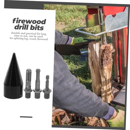 LAPYAPPE Holzspalter Bohrer Kegelbohrer Holzspaltbohrer aus Hochleistungsmetall mit Variablem Griff für Schwere Holzarten Wie Walnuss und Hickory Langlebig Verschleißfest und LAPYAPPE Holzspalter Bohrer Kegelbohrer Holzspaltbohrer aus Hochleistungsmetall mit Variablem Griff für Schwere Holzarten Wie Walnuss und Hickory Langlebig Verschleißfest und von LAPYAPPE