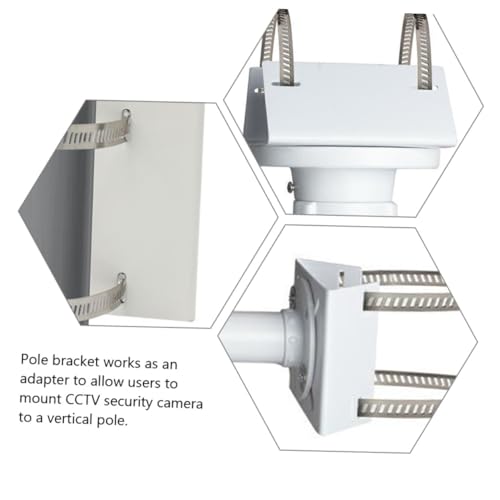 LAPYAPPE Kamera Halterung für Pfosten Wetterfester CCTV Stangenadapter Verstellbare Masthalterung für Sicherheitskameras Robuste Stahlkonstruktion Kompatibel mit Vertikalen Rundrohren für LAPYAPPE Kamera Halterung für Pfosten Wetterfester CCTV Stangenadapter Verstellbare Masthalterung für Sicherheitskameras Robuste Stahlkonstruktion Kompatibel mit Vertikalen Rundrohren für von LAPYAPPE