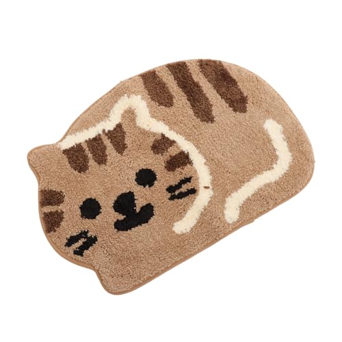 LAPYAPPE Katzenmotiv Teppich rutschfeste Fußmatte für Schlafzimmer Wasserabsorbierende Bodenmatte Dekorativer Teppich im Cartoon Design für Gemütliches Zuhause LAPYAPPE Katzenmotiv Teppich rutschfeste Fußmatte für Schlafzimmer Wasserabsorbierende Bodenmatte Dekorativer Teppich im Cartoon Design für Gemütliches Zuhause von LAPYAPPE