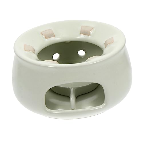 LAPYAPPE Keramik Teewärmer Stövchen mit Kerzenhalter Langlebiger Haushalts teewärmer für Teekannen Rutschfester Boden Dekorativ für Wohnzimmer Büro Teestube und Geeignet von LAPYAPPE