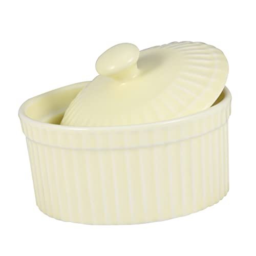 LAPYAPPE Dessertschalen Aus Keramik Hitzebeständige Backschüsseln Kleine Schüsseln Mit Deckel Für Pudding Und Suppe Geeignet Für Küche Und Konditoreien von LAPYAPPE