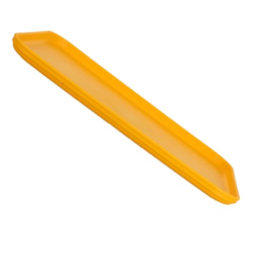 LAPYAPPE Kleines Serviertablett Platten Serviertablett mit Griffen Tabletts Essenstablett ablage tablett kunststoffpaletten praktisches Kaffeetablett Multifunktions-Kaffeetablett pp Yellow von LAPYAPPE