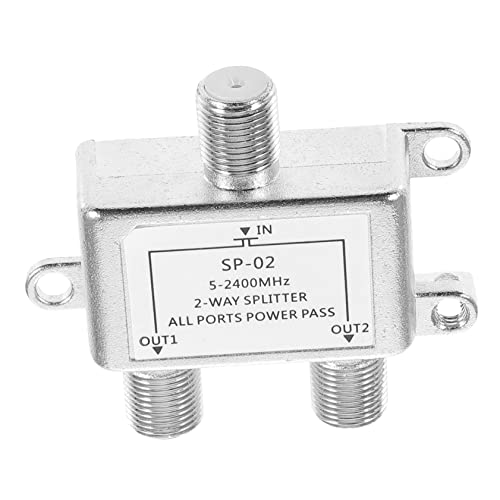 LAPYAPPE Koaxialkabel Splitter Verteiler für Kabel Tv Kompatibel mit Catv Systemen Robust Zuverlässig für Digitale Signale LAPYAPPE Koaxialkabel Splitter Verteiler für Kabel Tv Kompatibel mit Catv Systemen Robust Zuverlässig für Digitale Signale von LAPYAPPE