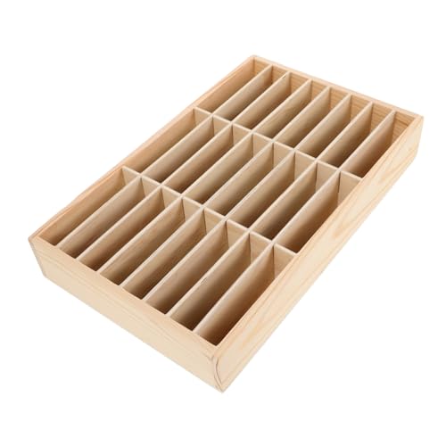 LAPYAPPE Mehrfachfach Holz Handyhalter Organizer Schreibtisch Aufbewahrungsbox für Klassenzimmer Büro Meetingräume Stabile Telefonablage mit Kartenfach Platzsparend und Ordnungsschaffend von LAPYAPPE