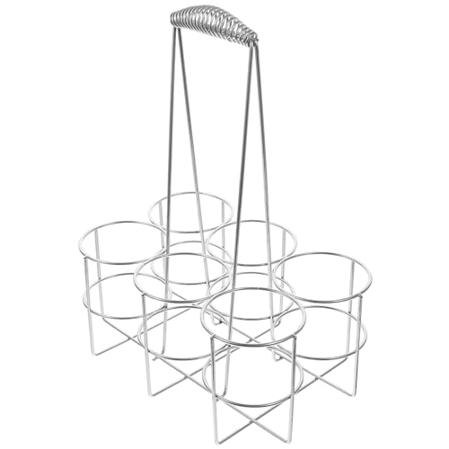 LAPYAPPE Metall Bierflaschenhalter Tragbar Bierflaschenständer Weinflaschenhalter Flaschenhalter Organizer Bierregal Barzubehör Für Alltag Und Partys von LAPYAPPE