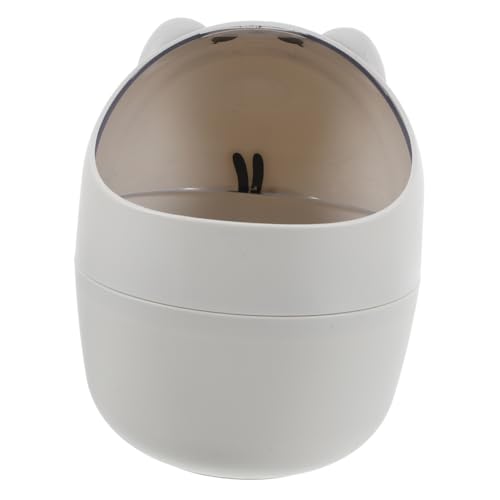 LAPYAPPE Mini Mülleimer mit Tierdesign Niedlicher Tischabfalleimer für Büro Badezimmer und Kinderzimmer mit Deckel Kawaii Abfallbehälter für Schreibtisch und Auto Robust und Charmant von LAPYAPPE