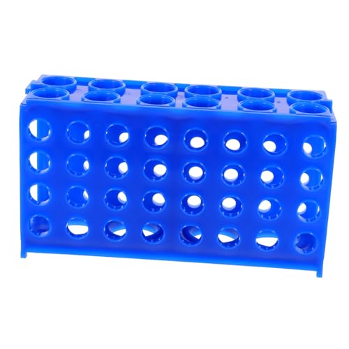 LAPYAPPE Multifunktionaler Testrohrständer aus Robustem Labor reagenzglashalter für Zentrifugenröhrchen Praktischer Röhrenorganizer zur Lagerung und Übersichtlichen Aufbewahrung von von LAPYAPPE