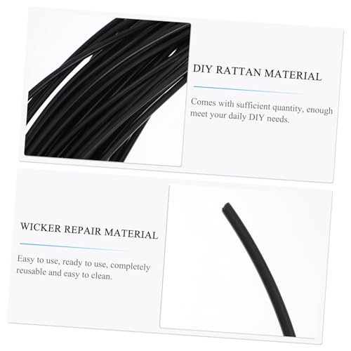 LAPYAPPE Plastik Rattan Material Schwarz Hohles Rundrattan Flechtmaterial DIY Reparatur Ersatzteile Gartenmöbel Korbflechten Multifunktional für Stuhl Tisch Möbel Instandhaltung LAPYAPPE Plastik Rattan Material Schwarz Hohles Rundrattan Flechtmaterial DIY Reparatur Ersatzteile Gartenmöbel Korbflechten Multifunktional für Stuhl Tisch Möbel Instandhaltung von LAPYAPPE
