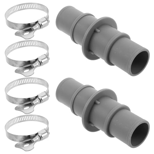 LAPYAPPE Poolschlauch-adapter Kupplung mit Schlauchklemmen Kompatibel für Vakuumschläuche Langlebig Installieren Geeignet für Oberirdische Pools und Filterpumpen mit Handgriffen von LAPYAPPE