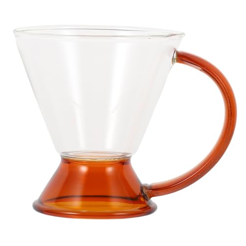 LAPYAPPE Retro Kaffeekessel aus Hitzebeständigem Borosilikatglas Glaskaffeekanne mit Ergonomischem Griff Design für Heimküche oder Camping Leicht von LAPYAPPE