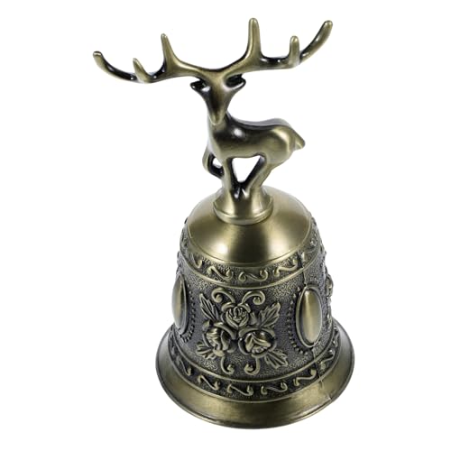 LAPYAPPE Retro Tischglocke für Service Handklingel aus Gussmetall Vintage Restaurant und Hotelglocke Dekorative Klingel für Gottesdienste Manuelle Barklingel LAPYAPPE Retro Tischglocke für Service Handklingel aus Gussmetall Vintage Restaurant und Hotelglocke Dekorative Klingel für Gottesdienste Manuelle Barklingel von LAPYAPPE
