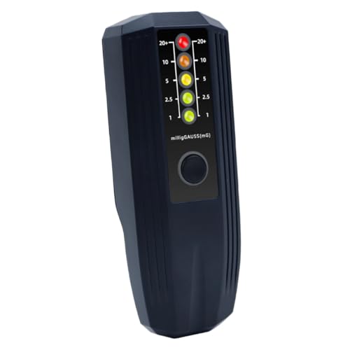 LAPYAPPE Tragbarer Elektromagnetischer Feldmesser Emf Tester für Strahlungsüberwachung für Zuhause und Büro LED Indikator Handheld Magnetfelddetektor Schwarz LAPYAPPE Tragbarer Elektromagnetischer Feldmesser Emf Tester für Strahlungsüberwachung für Zuhause und Büro LED Indikator Handheld Magnetfelddetektor Schwarz von LAPYAPPE