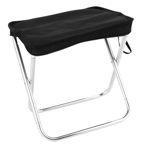 LAPYAPPE Tragbarer Klapphocker Multifunktionaler Campingstuhl Stabiler Angelhocker Leichter Reisehocker für Outdoor Aktivitäten Kompakt Transportieren von LAPYAPPE