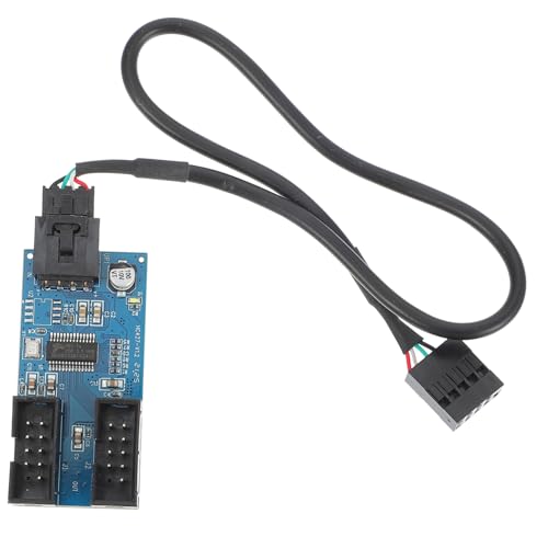 LAPYAPPE USB Pin Hub Splitter Verlängerungsnabenadapter für Desktop Motherboards Installieren Stabil Zuverlässig Klebefläche zur Montage LAPYAPPE USB Pin Hub Splitter Verlängerungsnabenadapter für Desktop Motherboards Installieren Stabil Zuverlässig Klebefläche zur Montage von LAPYAPPE