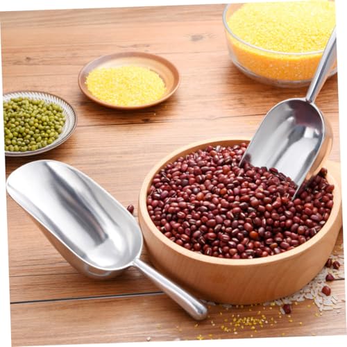 LAPYAPPE Verdickte Aluminiumlegierung Eisschaufel Verschleißfest Eiswürfel Reis Lebensmittelschaufel für Buffet Party Küche und Restaurantgebrauch von LAPYAPPE