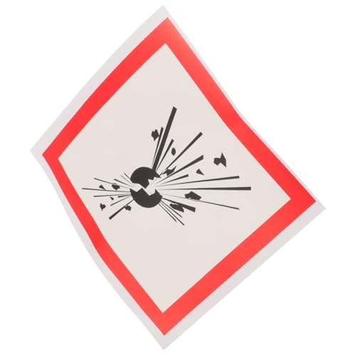 LAPYAPPE Warnschild Aufkleber Aus Selbstklebend Leicht Anzubringen Für Explosive Gefahren Hohe Haftkraft Für Glatte Oberflächen LAPYAPPE Warnschild Aufkleber Aus Selbstklebend Leicht Anzubringen Für Explosive Gefahren Hohe Haftkraft Für Glatte Oberflächen von LAPYAPPE