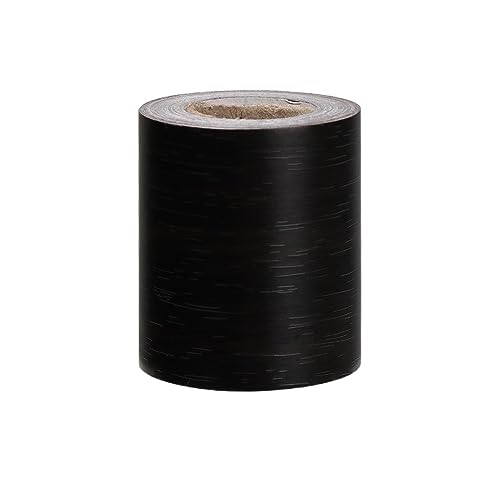 BordüRe Selbstklebend Wasserdichte, selbstklebende PVC-Taillenlinie-Tapete, Holzmaserung, Wandrandaufkleber, Sockellinie, Vinyl-Aufkleber, Heimdekoration Selbstklebende BordüRe ( Color : Noir , Size : von LAPooh