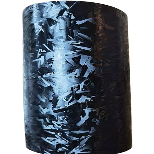 LAPooh Autofolie 6 Farben 3D geschmiedete Carbon-Vinylfolie mit Luftblasen, selbstklebend, DIY-Styling, Autoaufkleber, Aufkleberverpackung Auto Folie (Color : Black Satin, Size : 50CM X 152CM) von LAPooh