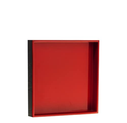 Tablett, Quadratisch, 20x2cm, Holz/Pianolack Farbe Rosenrot Tablett, Quadratisch, 20x2cm, Holz/Pianolack Farbe Rosenrot von LAQ Design