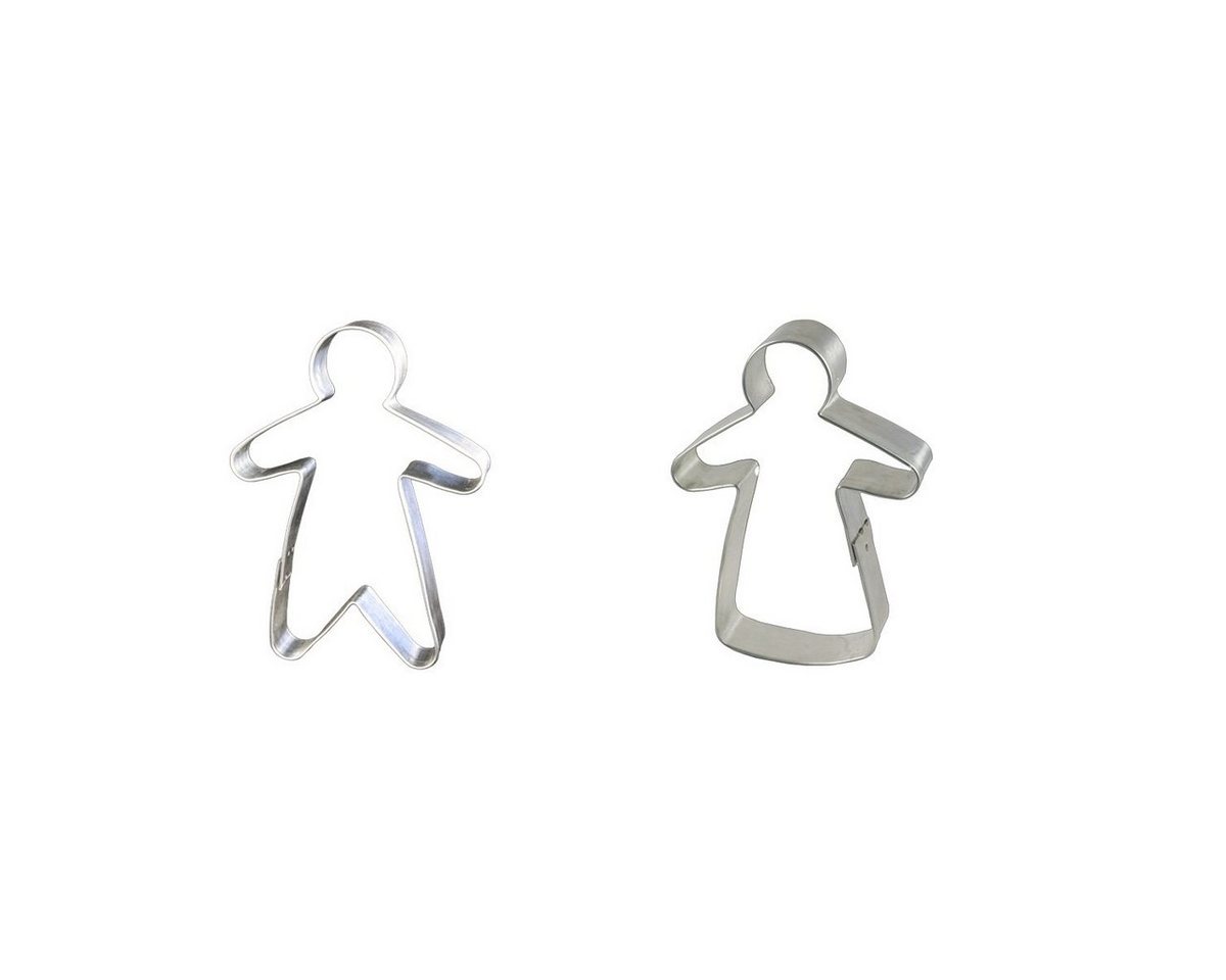 LARES Ausstechform Martinsmann + Frau, Weißblech, 2er Set für Weihnachten, Größe 14cm - Made in Germany LARES Ausstechform Martinsmann + Frau, Weißblech, 2er Set für Weihnachten, Größe 14cm - Made in Germany von LARES