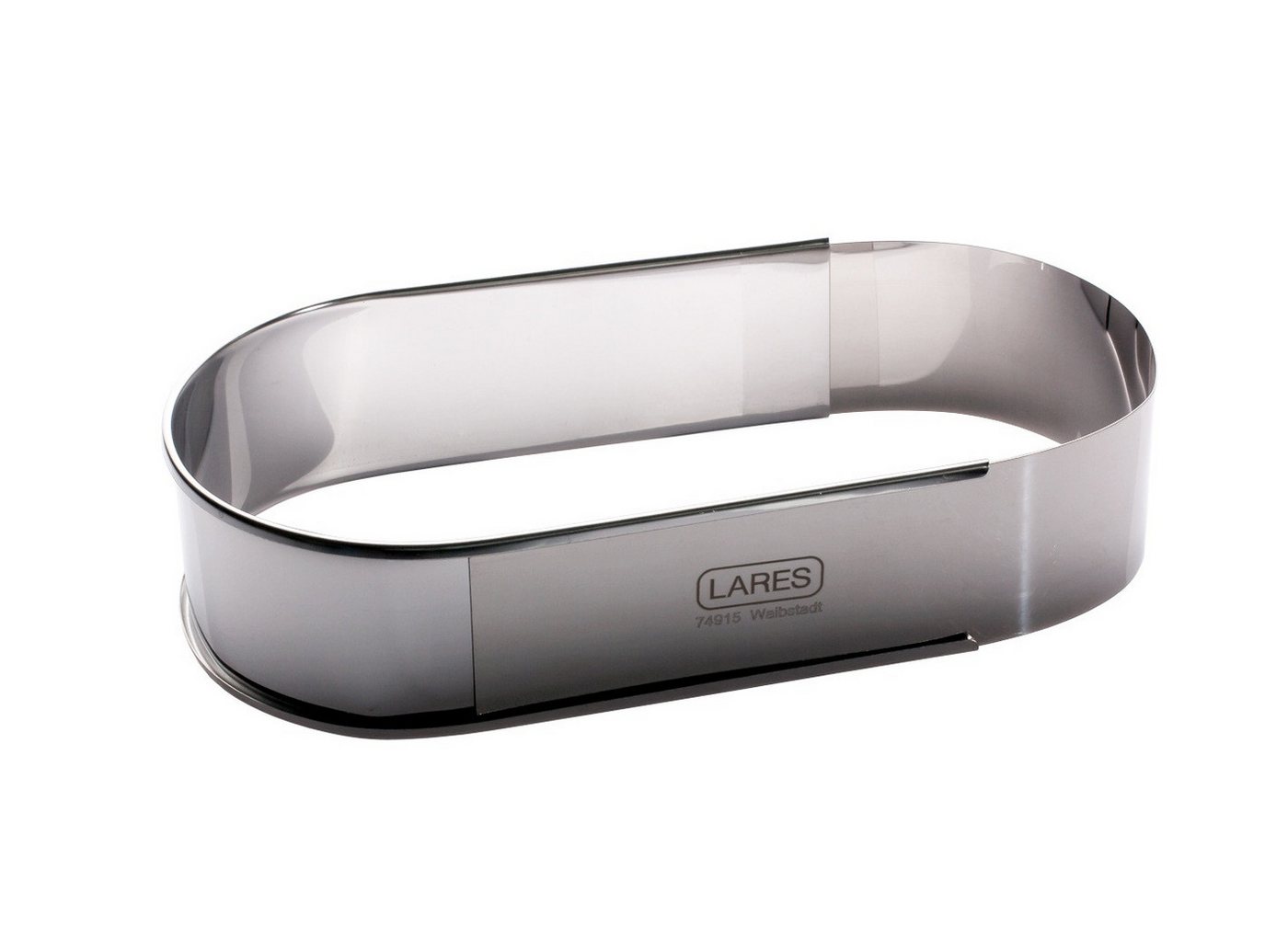 LARES Backform ovaler Backrahmen - Klein - ca. 27-40x11x6 cm - aus Edelstahl, zum Backen von leckeren Kuchen und vielem mehr - Made in Germany LARES Backform ovaler Backrahmen - Klein - ca. 27-40x11x6 cm - aus Edelstahl, zum Backen von leckeren Kuchen und vielem mehr - Made in Germany von LARES