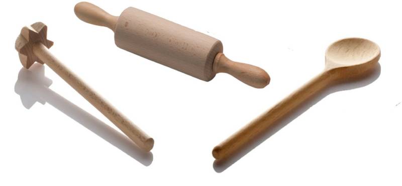 LARES Nudelholz 3er Kinderbackset - aus Holz, Kinderbackzubehör - Made in Germany LARES Nudelholz 3er Kinderbackset - aus Holz, Kinderbackzubehör - Made in Germany von LARES
