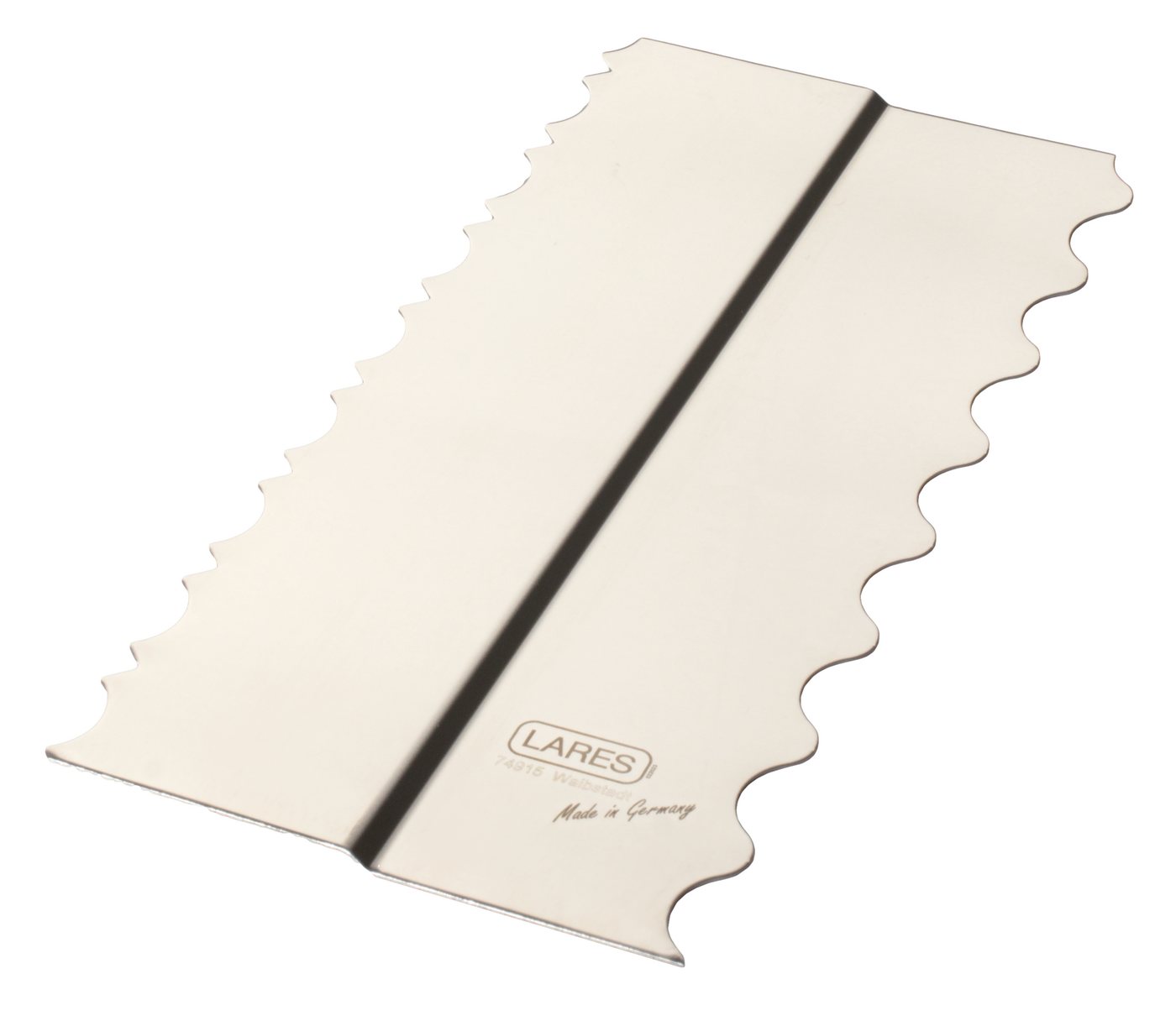 LARES Streichpalette Tortendekorationskamm - Wellen, perfekt um Kuchen in Striped Cake zu verwandeln - Made in Germany von LARES