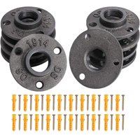10 Stück Flansch 3/4 Zoll BSP Gewindeflansch Rohrflansch 3 Löcher mit Schrauben Temperguss Verbindungsflansche für Rohr Wasserhahn Wandregal Boden 10 Stück Flansch 3/4 Zoll BSP Gewindeflansch Rohrflansch 3 Löcher mit Schrauben Temperguss Verbindungsflansche für Rohr Wasserhahn Wandregal Boden von LARGEIGHT
