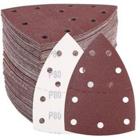 100 Stück Schleifpapier für Maus-Detailschleifer, Körnung 40, 80, 120, 180, 240, professionelles Dreieck-Schleifpapier zum Schleifen und Polieren, von LARGEIGHT