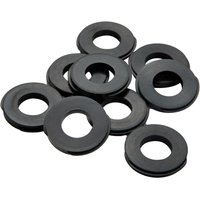 10er-Pack Duschschläuche – Flachdichtung – 2 mm – für 1,27 cm (1/2 Zoll) Brauseschlauch – dünner Dichtungs-Abstandshalter-Verbindungsring für von LARGEIGHT