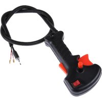 19-mm-Gasgriff für Freischneider mit 81 cm Kabel, Gashebelschaltergriff für 19-mm-Lenkertrimmer, Heckenscheren, Freischneider 19-mm-Gasgriff für Freischneider mit 81 cm Kabel, Gashebelschaltergriff für 19-mm-Lenkertrimmer, Heckenscheren, Freischneider von LARGEIGHT