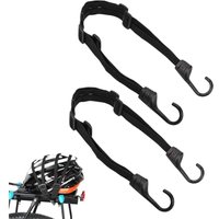 2 Stück Gepäckgurt mit Haken für Fahrrad Motorrad, Einziehbare Elastische Helmgurte, Fahrradspanner, Flachspanner mit Haken, Elastischer Gepäckgurt 2 Stück Gepäckgurt mit Haken für Fahrrad Motorrad, Einziehbare Elastische Helmgurte, Fahrradspanner, Flachspanner mit Haken, Elastischer Gepäckgurt von LARGEIGHT