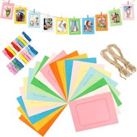 20 Fotorahmen auf Kraftpapier zum Selbermachen – hängende Wandrahmen mit Holz- und Holznadeln – minimalistische Wanddekoration – für Büro, Salon oder 20 Fotorahmen auf Kraftpapier zum Selbermachen – hängende Wandrahmen mit Holz- und Holznadeln – minimalistische Wanddekoration – für Büro, Salon oder von LARGEIGHT