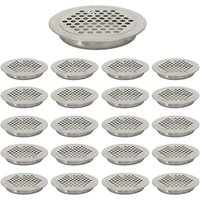 20 Stück 19 mm flache, runde Lüftungsgitter aus Edelstahl für Schrank, Badezimmer, Büro, Küche 20 Stück 19 mm flache, runde Lüftungsgitter aus Edelstahl für Schrank, Badezimmer, Büro, Küche von LARGEIGHT