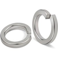 25 Stück M4 Schraubenfederscheiben DIN 127 Form B nach glattem Federring Edelstahl A2 V2A von LARGEIGHT