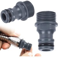 2er-Pack Gartenschlauchverbinder – Gartenschlauchanschluss – 1/2 Zoll – G1/2-Schlauchanschluss – Außengewinde für Wasserhahn – Gartenschlauchadapter 2er-Pack Gartenschlauchverbinder – Gartenschlauchanschluss – 1/2 Zoll – G1/2-Schlauchanschluss – Außengewinde für Wasserhahn – Gartenschlauchadapter von LARGEIGHT