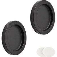 2er-Pack Schiebetürgriff, rund, selbstklebend, Aluminiumlegierung, unsichtbarer Schiebetürgriff für Schiebetüren, Scheunenschubladen, Kleiderschrank, von LARGEIGHT