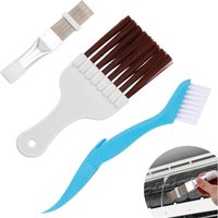 3-teilige Kondensatorkämme, Kondensatorlamellenkamm, Klimaanlagen-Reinigungsset – Klimaanlagen-Reinigungsbürste, geeignet für Verdampfer, Kühlschränke von LARGEIGHT