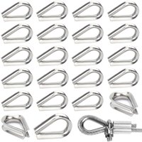 30 Stück M6 304 Edelstahl Drahtseilkauschen Herzkausche für Stahlkabel für 6 mm Drahtseil 30 Stück M6 304 Edelstahl Drahtseilkauschen Herzkausche für Stahlkabel für 6 mm Drahtseil von LARGEIGHT