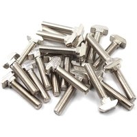 3030 T-Bolzen-Schraubenbolzen-Befestigungswerkzeug für T-Nut-Aluminium-Kohlenstoffstahl-Profil M6x25 (30 Stück) von LARGEIGHT