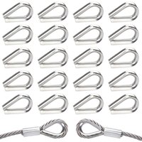 40 Stück M5 304 Edelstahl Drahtseilkauschen Herzkausche für Stahlkabel für 5 mm Drahtseil 40 Stück M5 304 Edelstahl Drahtseilkauschen Herzkausche für Stahlkabel für 5 mm Drahtseil von LARGEIGHT