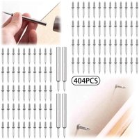 400 Stück nahtlose doppelköpfige Fußleistennägel, Doppel-Fußleistennägel, Doppelkopfnägel, Fußleistennägel, mit nagelspezifischem Steckschlüssel 400 Stück nahtlose doppelköpfige Fußleistennägel, Doppel-Fußleistennägel, Doppelkopfnägel, Fußleistennägel, mit nagelspezifischem Steckschlüssel von LARGEIGHT