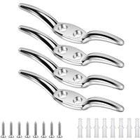 4er-Pack Mehrzweck-Festmacherklampen – robuste Haken für Wäscheleine, Jalousien und Decks (einfache Installation mit den im Lieferumfang enthaltenen von LARGEIGHT