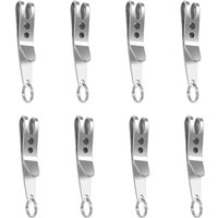 8-teiliger Hängeclip zum Aufhängen von EDC-Gegenständen, Schlüssel, Taschenlampe, Flash-Laufwerk, Notfallpfeife, Mehrzweck-Taschenclip, von LARGEIGHT